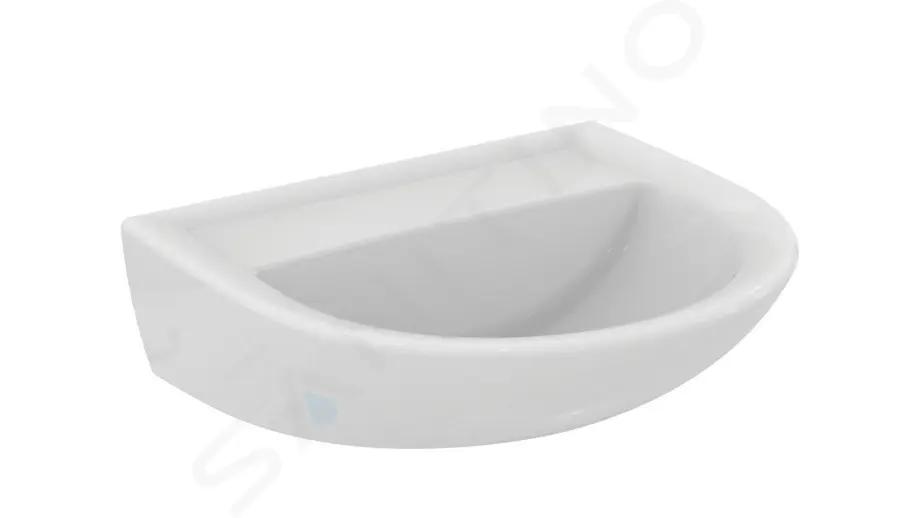 Ideal Standard Eurovit Umývadlo 55x46 cm, bez prepadu, bez otvoru na batériu, biela